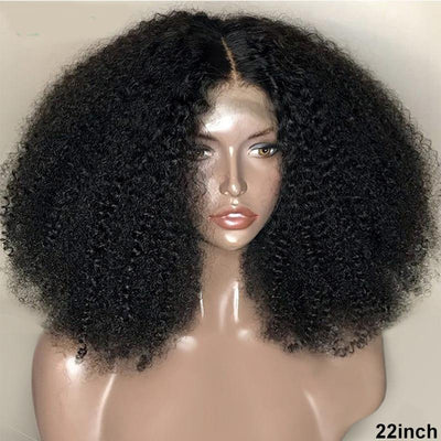 BeuMax Brazilian 13x4 Afro Kinky Curly Lace Front Human Hair Wigs - Girlz Girl