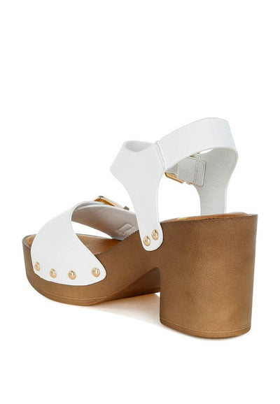 Ompasa Genuine Leather Clog Sandals - Girlz Girl