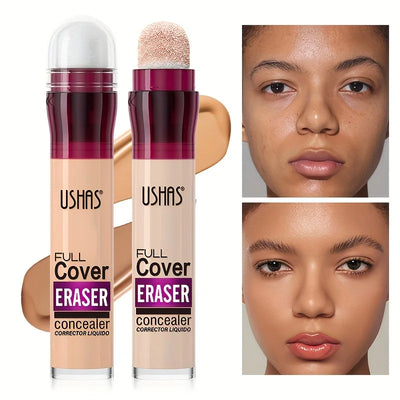 New Sponge Head Concealer for Dark Circles Freckles Acne Pigmentation and Blemishes Long Lasting Moisturizing Liquid Foundation - Girlz Girl