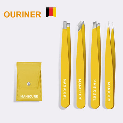 Eyebrow Tweezer Colorful Hair Beauty Fine Hairs Puller Stainless Steel Slanted Eye Brow Clips Removal Makeup Tools - Girlz Girl