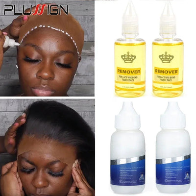 Plussign Wig Glue With Remover Super Lace Glue For Lace - Girlz Girl
