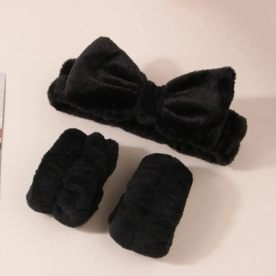 Cute Plush Wristband Hair Tie Makeup Mask Moisture Proof Sleeve Cover Hair Ring Headphone Women - Girlz Girl