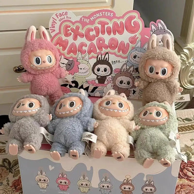 High Quality Monsters Doll Labubu Doll Toy First Generations Blind Box Toys Cartoon Pendents Mystery Box Tide Play Plush Gifts - Girlz Girl