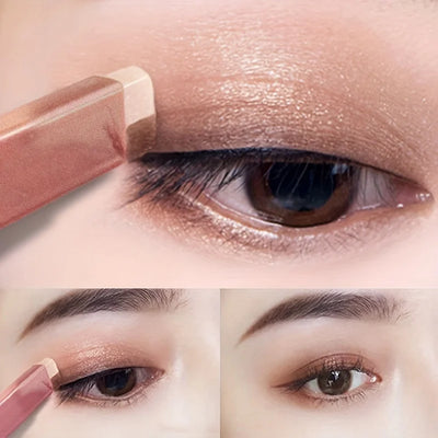 2 In 1 Pearly Highlighter Eyeshadow Stick Makeup Waterproof Long Lasting Glitter Eyeshadow Eyeliner Stick Eyes Makeup Cosmetics - Girlz Girl